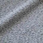 Light tan boucle sherpa lounge accent chair with wood base, modern and cozy design