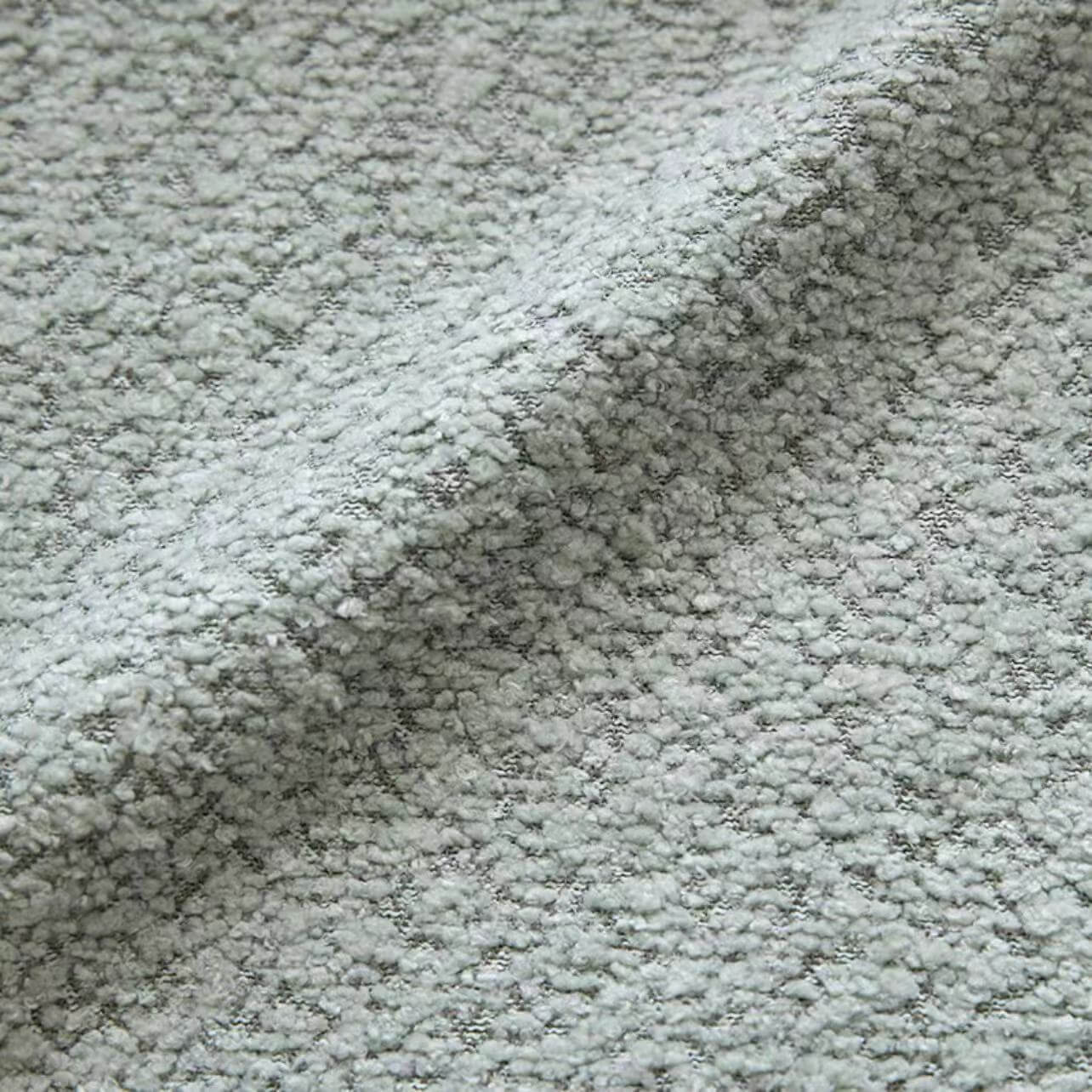 Light tan boucle sherpa lounge accent chair with wood base, modern and cozy design