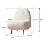 Stylish Brown Boucle Accent Chair with Sleek Golden Legs and High Backrest