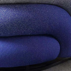 Blue and black gradient boucle sherpa accent chair with cozy lounge sofa design