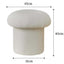 Cute Nordic boucle mushroom stool with round shape, perfect vanity seat for children