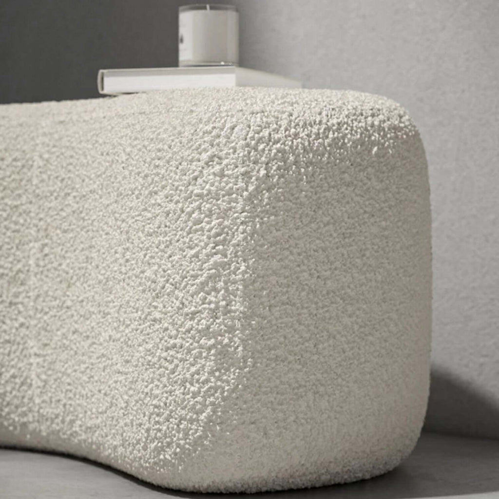 White/ivory shoe bench perfect for adding a touch of modern style to your home