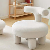 White/Blue/Yellow/Pink Boucle Sherpa Chair Upholstered Modern Accent Chair