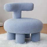 White/Blue/Yellow/Pink Boucle Sherpa Chair Upholstered Modern Accent Chair