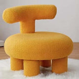 White/Blue/Yellow/Pink Boucle Sherpa Chair Upholstered Modern Accent Chair