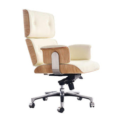 Contemporary home office chair with adjustable height and upholstered swivel seat for modern style