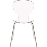 Eudora Stacking Side Chair in Clear