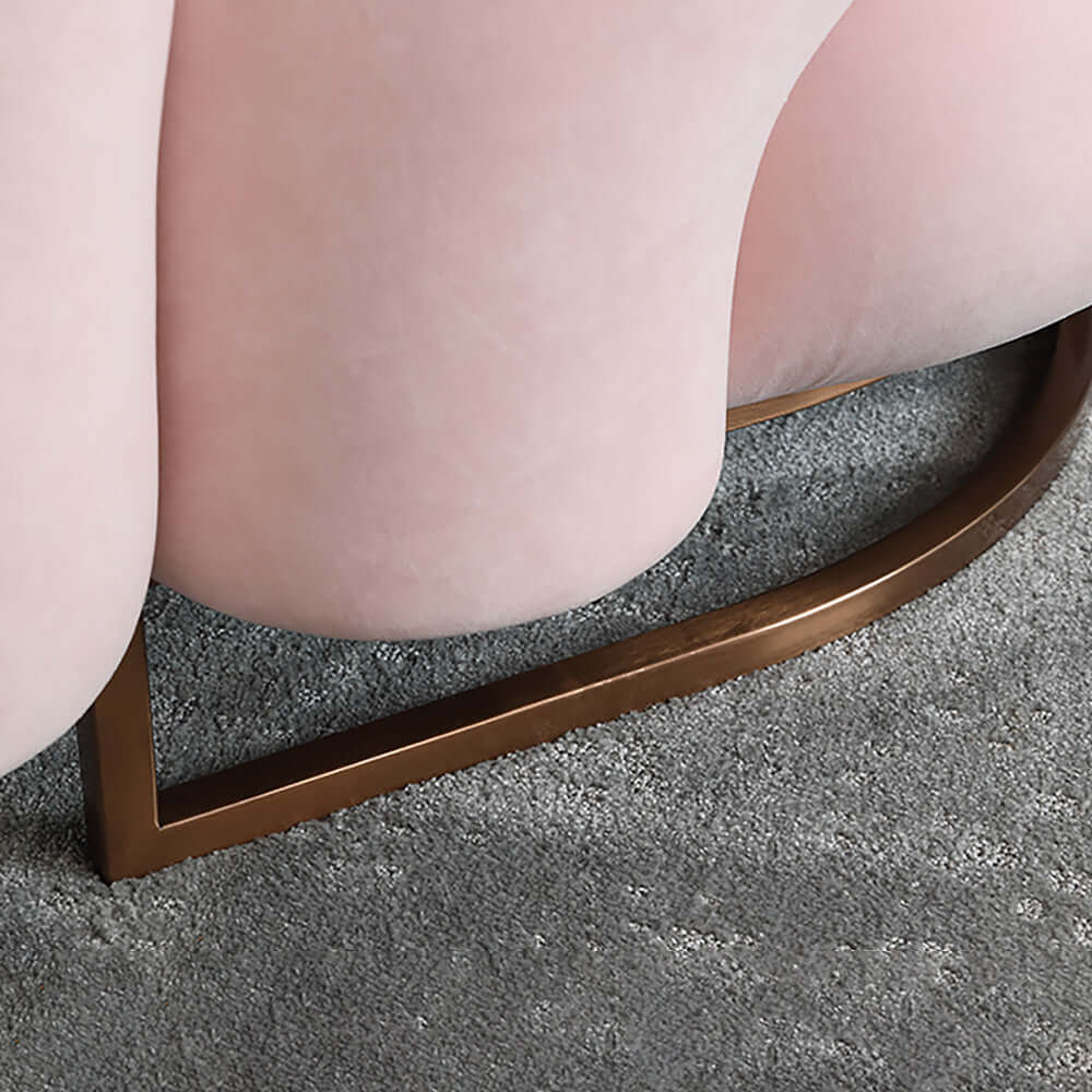 Solid wood accent chair in yellow with metal base for contemporary living spaces