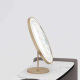 Minimalist Makeup Vanity Set Stone Top Dressing Table and Standing Mirror Included