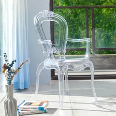 Modern clear acrylic dining chair for stylish home decor