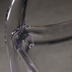 Contemporary clear dining chair with modern design and clean lines