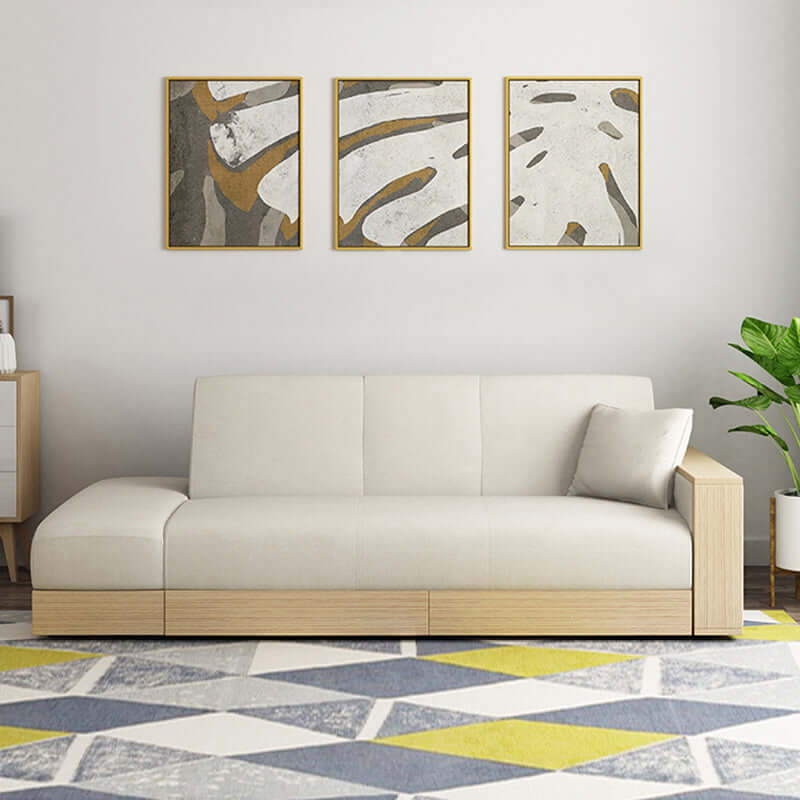 Multifunctional Gray Sleeper Sofa with Storage Main image