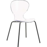 Eudora Stacking Side Chair in Clear