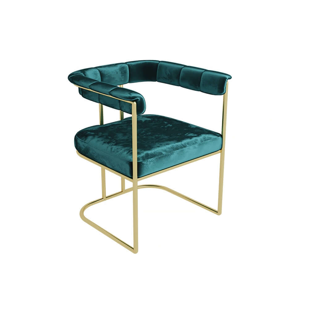 Soft and Plush Pink Velvet Upholstered Armchair Gold Accent Chair for Relaxed Reading Nooks