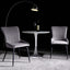 Modern Upholstered Gray Dining Chair Set of 2 with Padded Seats