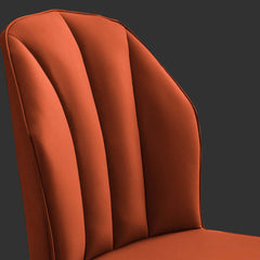 Set of 2 modern dining chairs in black PU leather with high back and upholstered seat