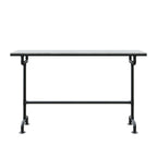 7-piece industrial metal outdoor patio bar dining set with rectangle table and chairs