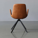 Modern Office Chair for Desk Upholstered PU Leather Task Chair with Armrest