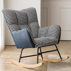 Sleek accent chair with LeathAire and cotton & linen upholstery, designed for comfort and style