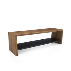 Black shoe storage bench made of durable wood, perfect for organizing entryway and providing seating