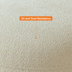 Fashionable Modern Orange Boucle Vanity Stool Backless Makeup Accent Chair for Modern Home Decor