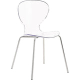 Eudora Stacking Side Chair in Clear
