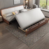 74.8" Full Sleeper Sofa Leathaire Upholstered Convertible Sofa Storage Sofa