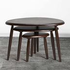 Modern and stylish set of 3 black coffee tables for living room decor