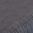 Elegant 87 inch gray sofa with pillows, three-seat cotton and linen upholstered sofa with gold legs