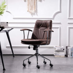 Nordic office chair with lifting feature and backrest, computer chair with swivel mechanism