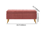 Chic velvet storage bench with gold legs for modern living spaces