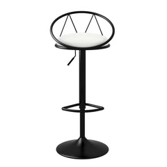 Versatile Modern Black Bar Stools Set of 2 for Kitchen Island or Home Bar Area