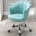 Comfortable beige office chair with swivel and adjustable features