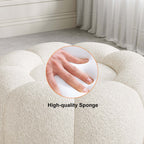 Ottoman pouf with cloud color for trendy home decor