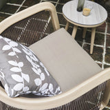 1 Pieces Aluminum & Wooden Outdoor Patio Rocking Chair Set with Round Coffee Table