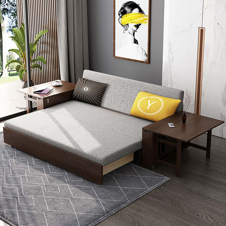 85 inch convertible sofa bed with foldable dining table and chairs for a full sleeper sofa