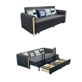 82" Full Sleeper Sofa Upholstered Convertible Sofa Bed with Storage