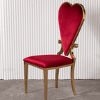 Sophisticated bar stool with modern velvet upholstery and golden legs for upscale seating