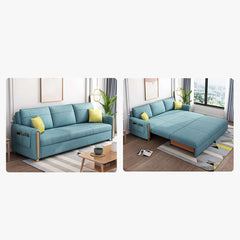 81.1" OffWhite Arm Full Sleeper Sofa Bed with Storage & Side Pockets Stylish