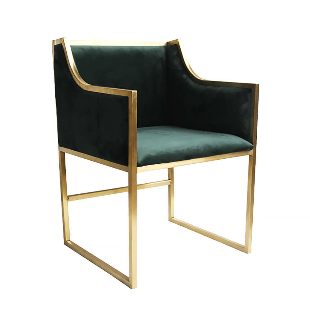 Modern simple lazy single sofa chair in luxury fabric dining room chair Main image