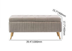 Chic velvet storage bench with gold legs for modern living spaces