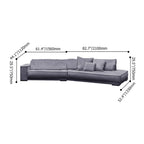 Sophisticated dark gray corner sectional sofa for modern interiors