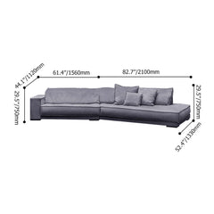 Sophisticated dark gray corner sectional sofa for modern interiors