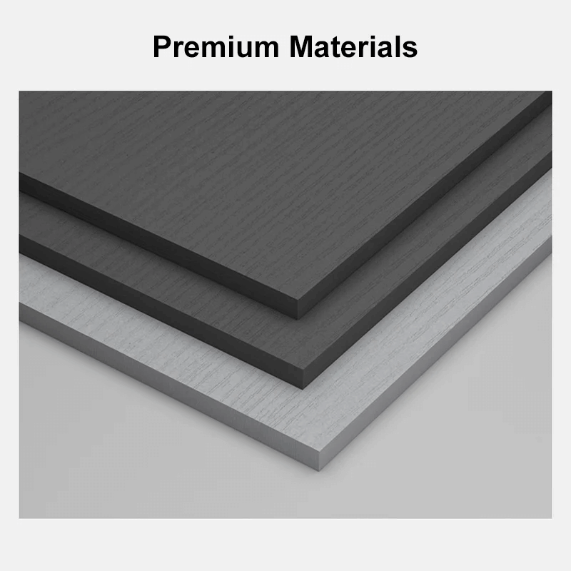 Versatile 2-piece gray furniture set for TV and coffee table