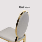 Accent side chairs - set of 2 in black PU leather with classic luxury upholstery