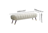 Modern Gray Bedroom Bench Velvet Upholstery Wooden Legs