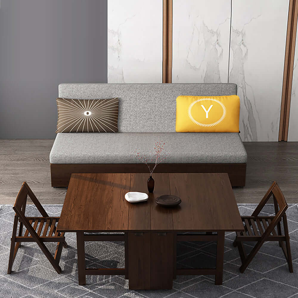 Table Behind Sofa Dining Room Table With Couch Seating 85'' Full