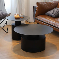 Pair of stylish metal accent tables in white for enhancing the decor of your home