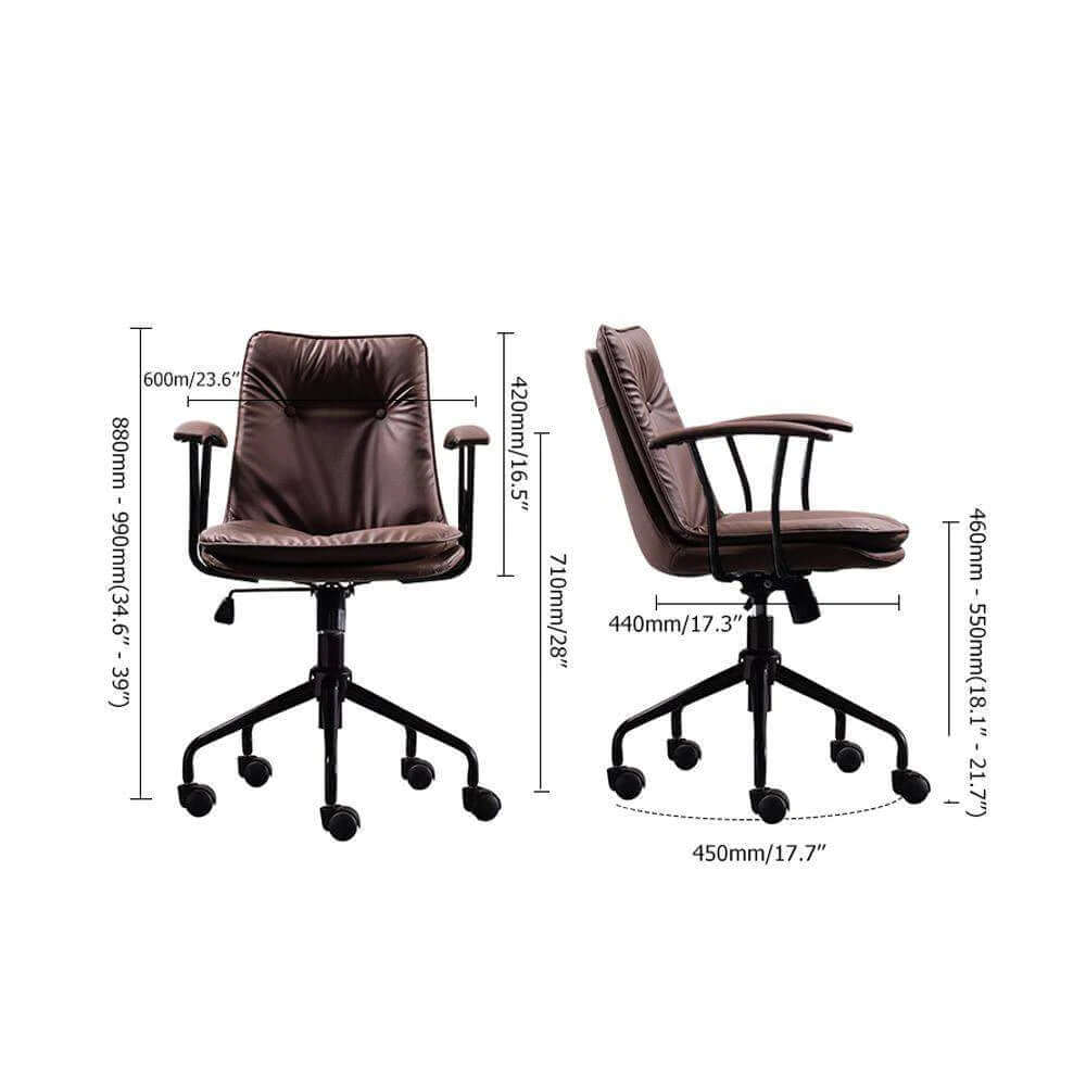 Adjustable Nordic office chair with lifting and swivel features, perfect for home or office use