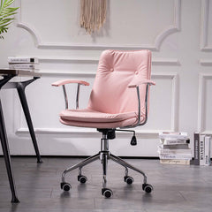 Nordic office chair with lifting feature and backrest, computer chair with swivel mechanism